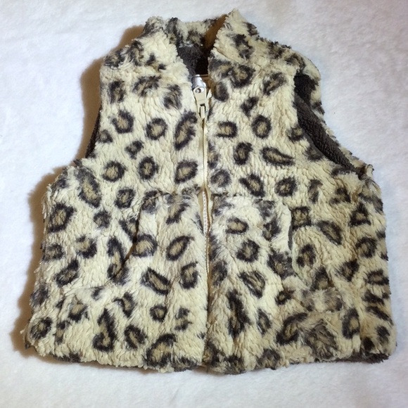 Widgeon Other - Baby Girls Leopard Faux Fur Vest 12 months